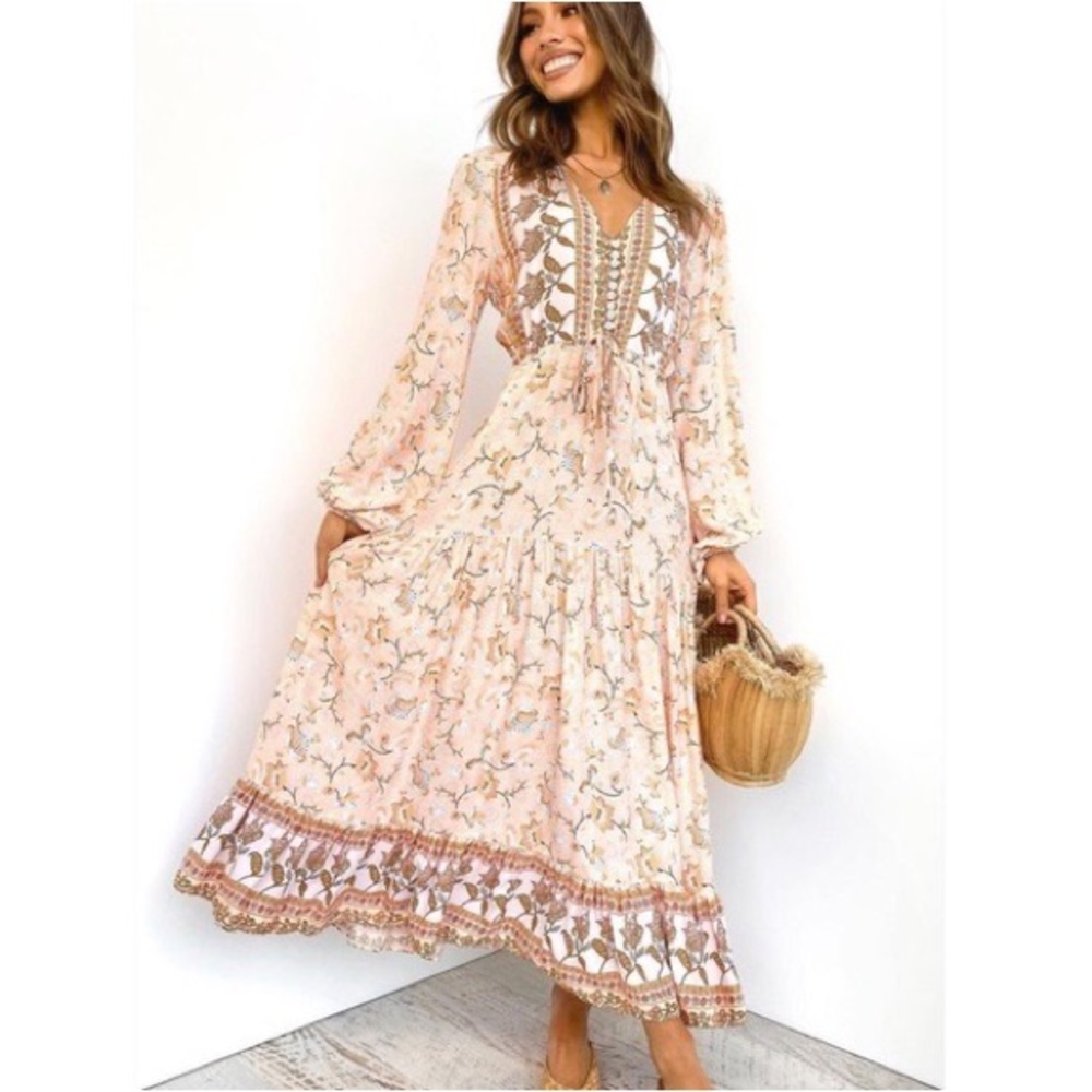 Petal and Pup Maxi Dress
